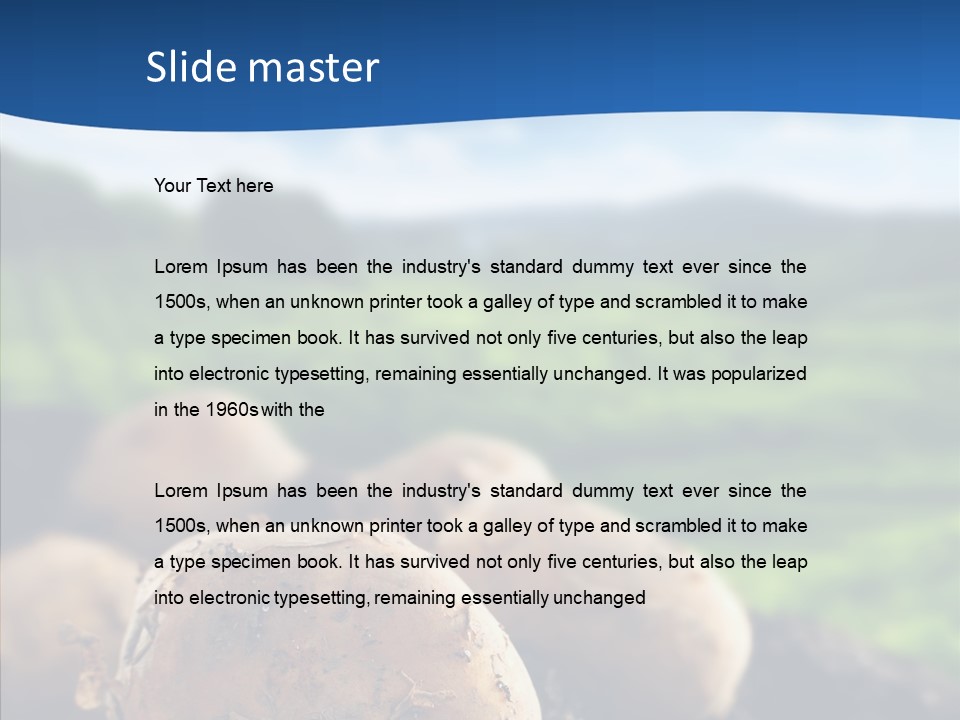 Writing Chair Table PowerPoint Template