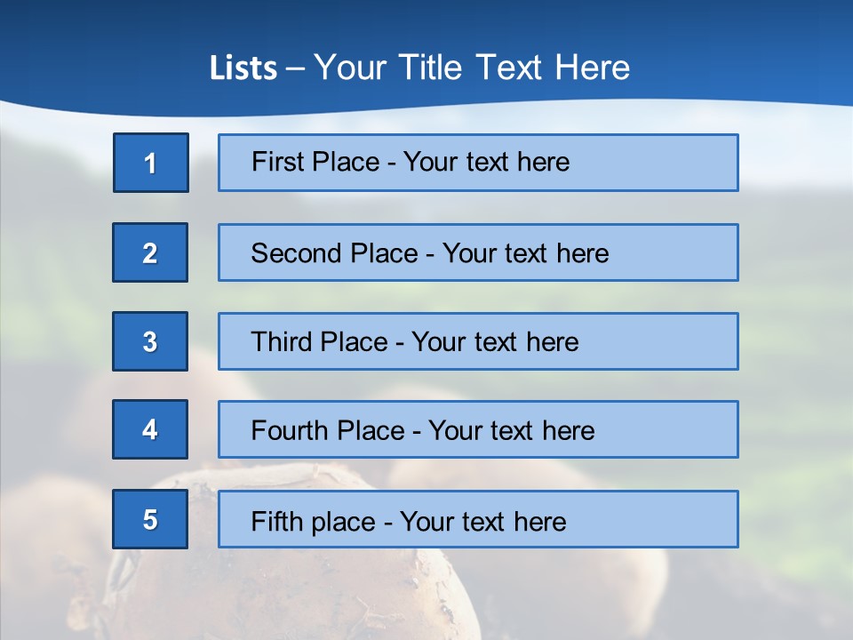 Writing Chair Table PowerPoint Template
