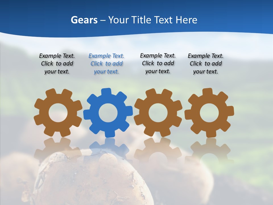 Writing Chair Table PowerPoint Template