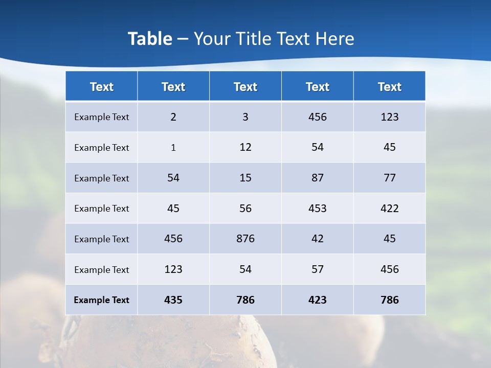 Writing Chair Table PowerPoint Template