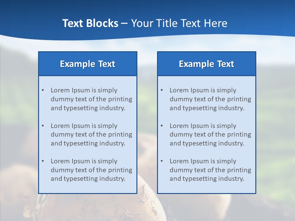 Writing Chair Table PowerPoint Template