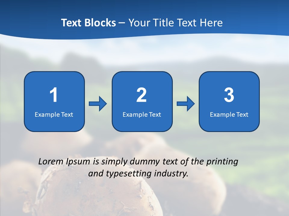 Writing Chair Table PowerPoint Template