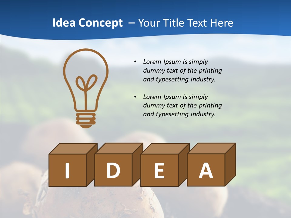 Writing Chair Table PowerPoint Template
