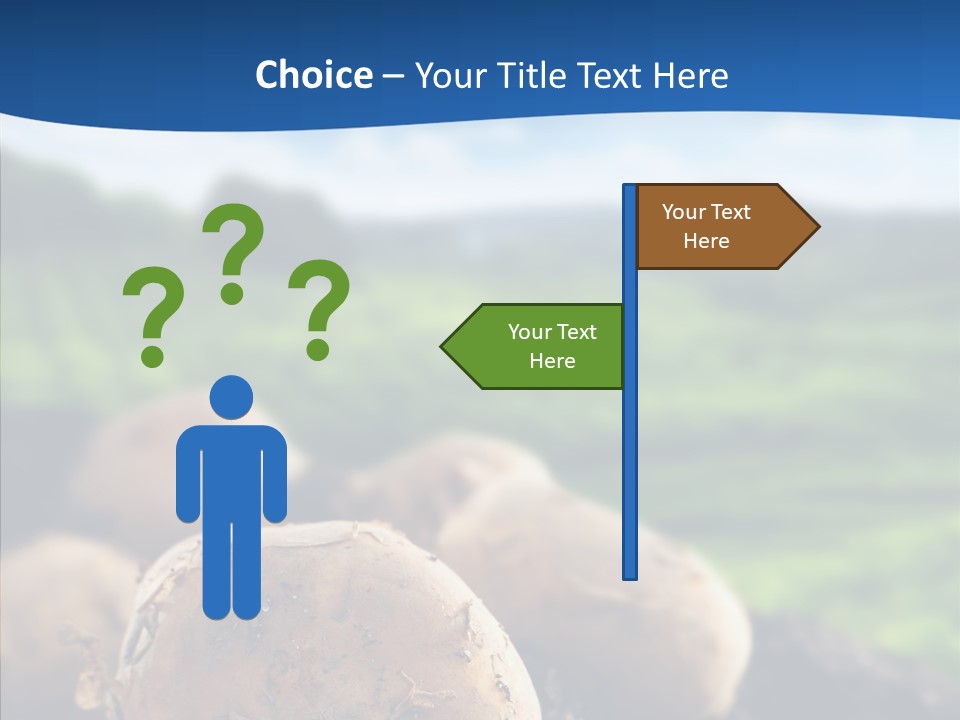 Writing Chair Table PowerPoint Template