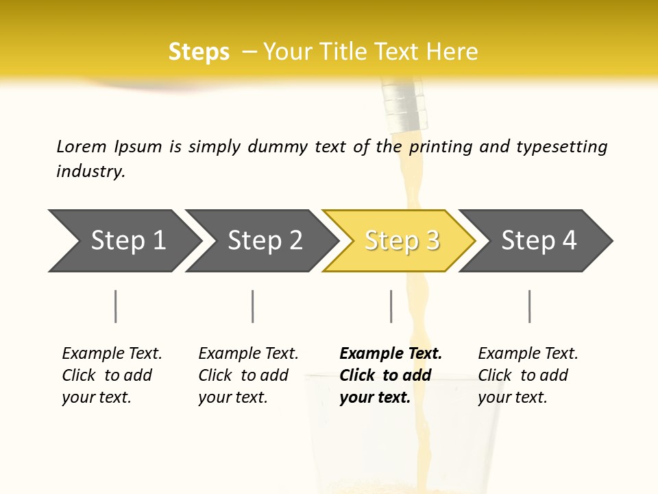 Straight Simple Idea PowerPoint Template