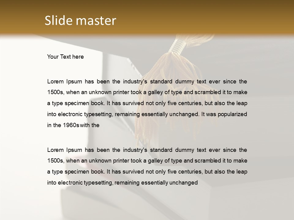 Textbook Books School PowerPoint Template