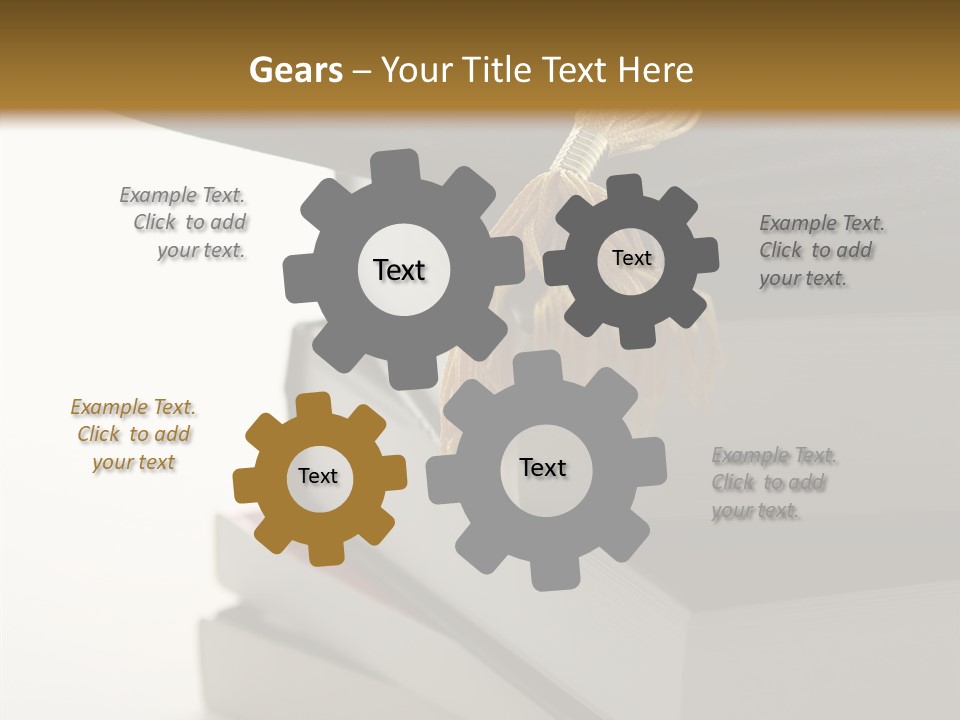 Textbook Books School PowerPoint Template