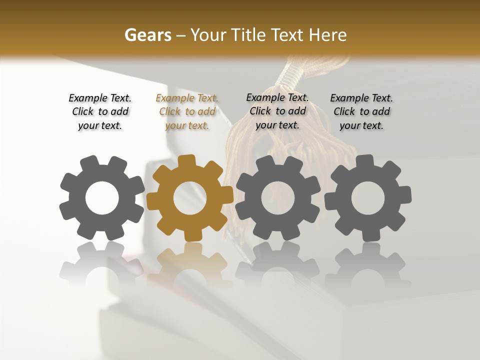 Textbook Books School PowerPoint Template
