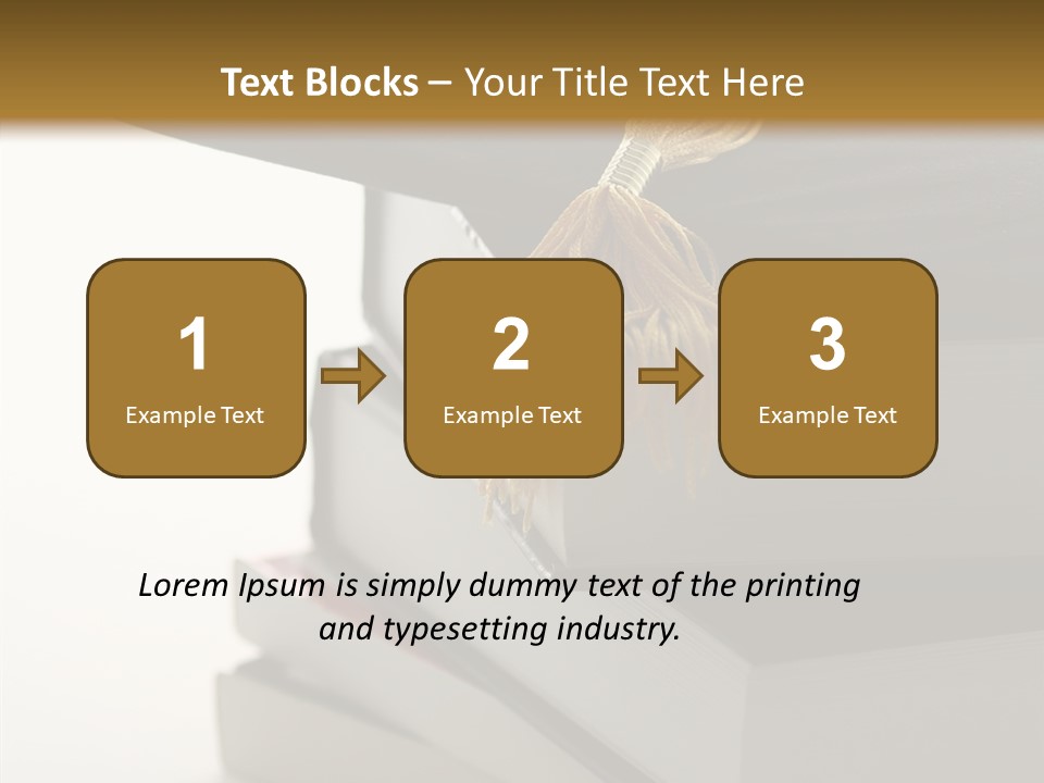 Textbook Books School PowerPoint Template