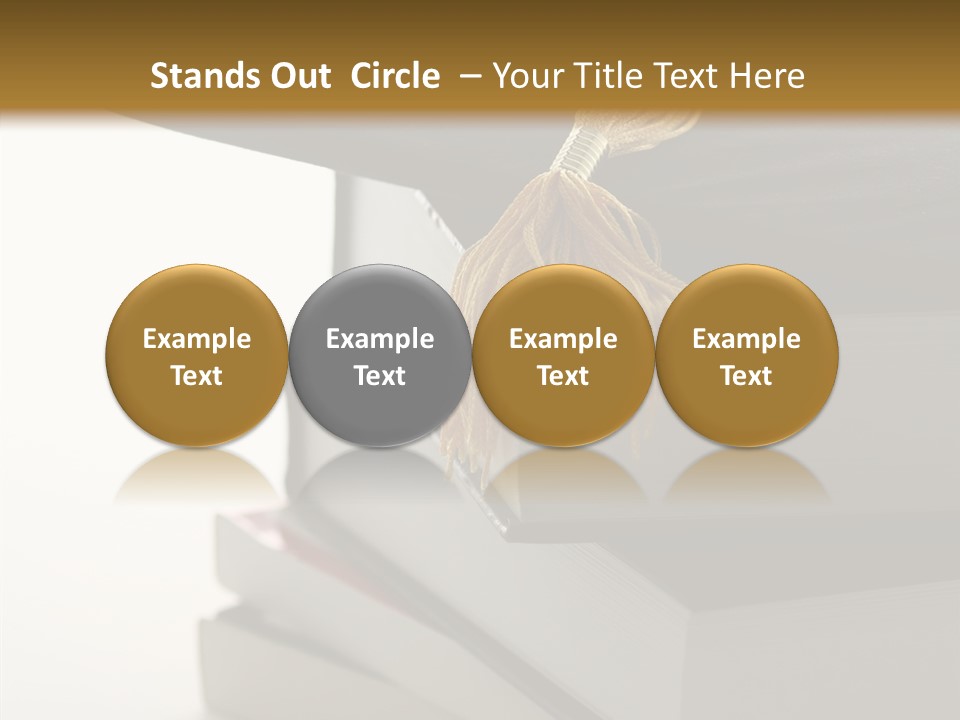 Textbook Books School PowerPoint Template
