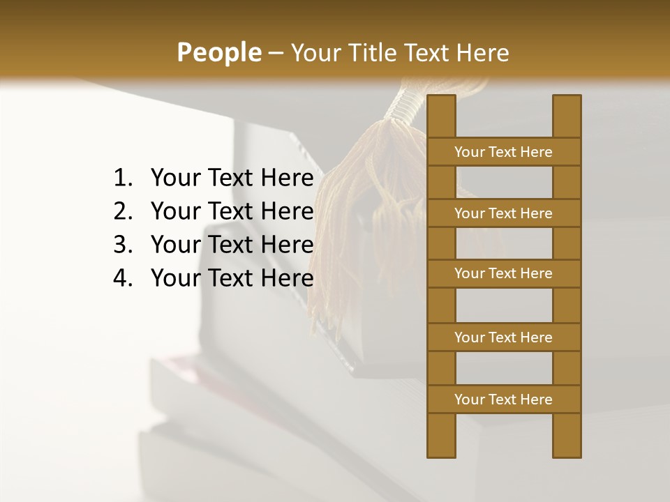 Textbook Books School PowerPoint Template