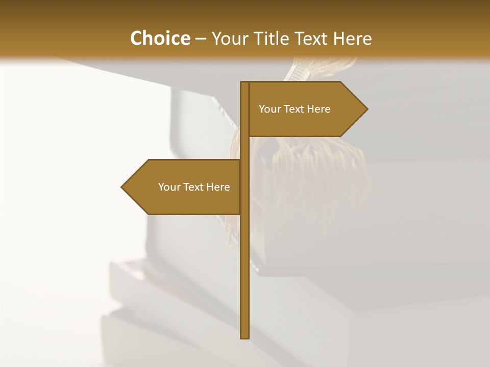 Textbook Books School PowerPoint Template