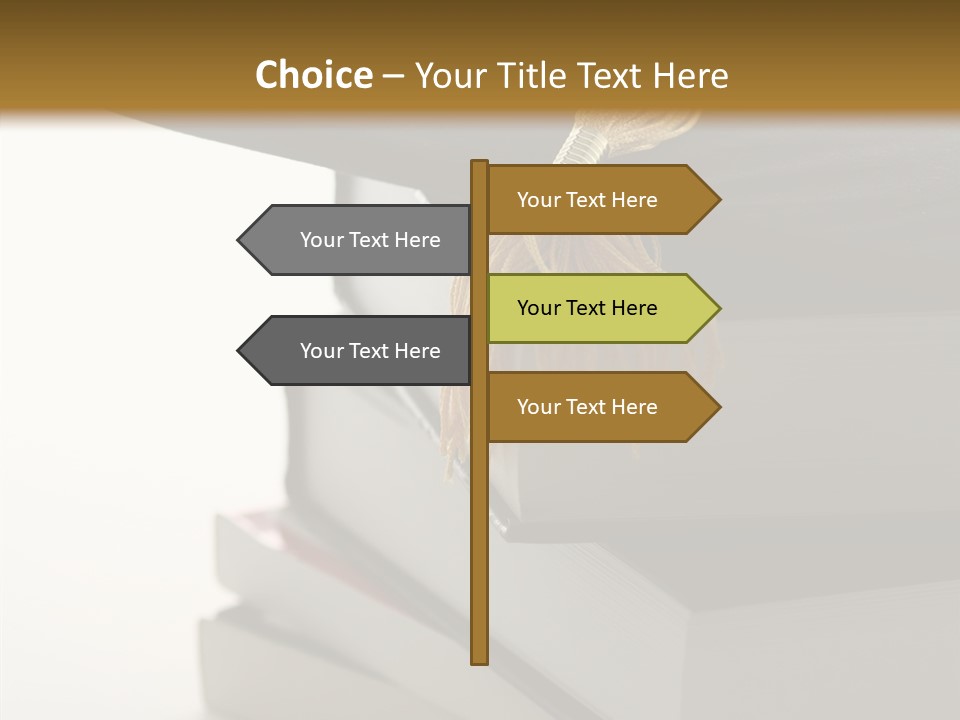 Textbook Books School PowerPoint Template