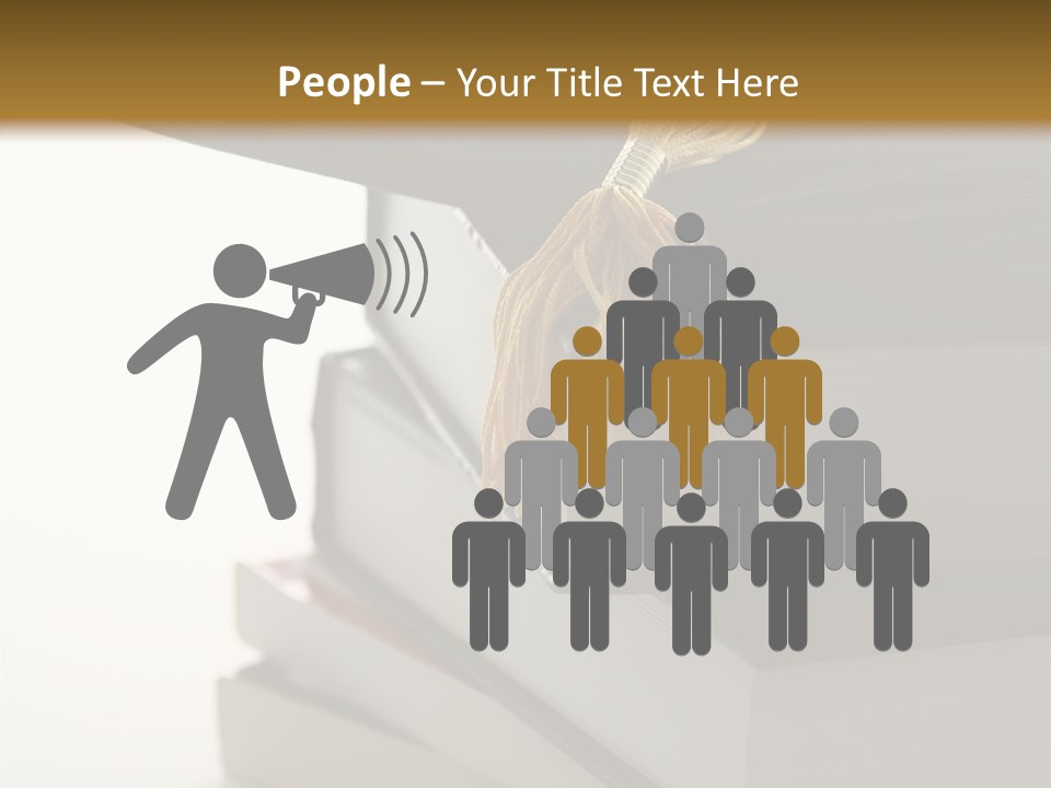 Textbook Books School PowerPoint Template