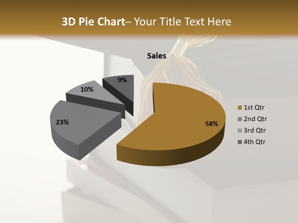 Textbook Books School PowerPoint Template