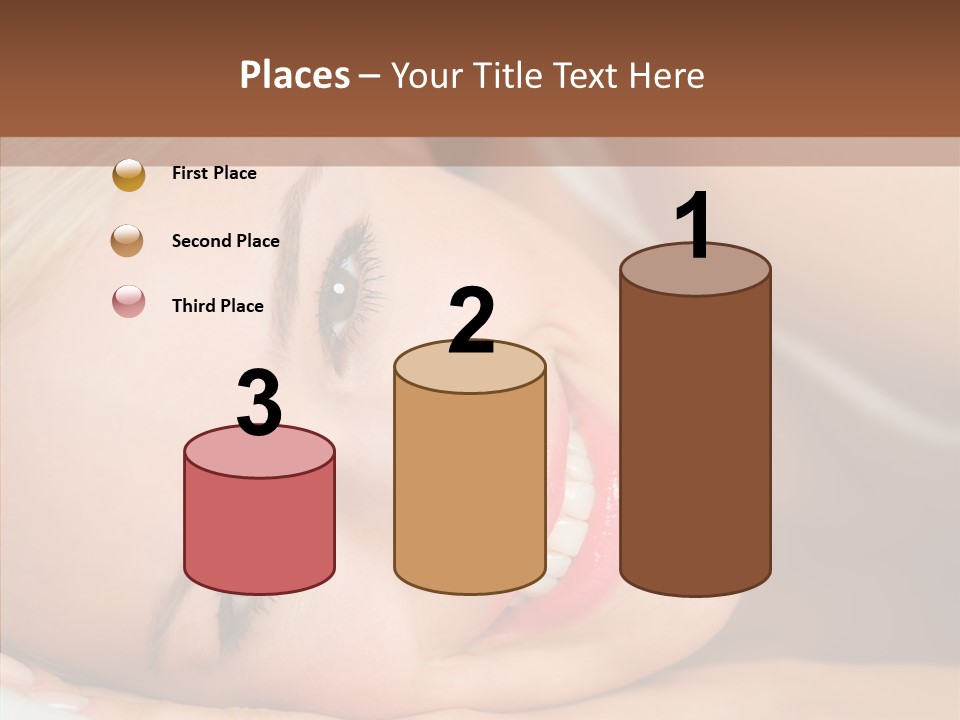 Sexy Happiness Blonde PowerPoint Template