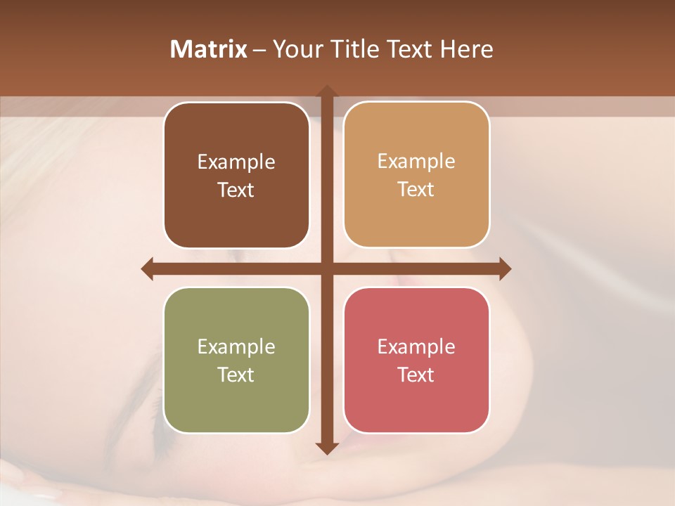 Sexy Happiness Blonde PowerPoint Template