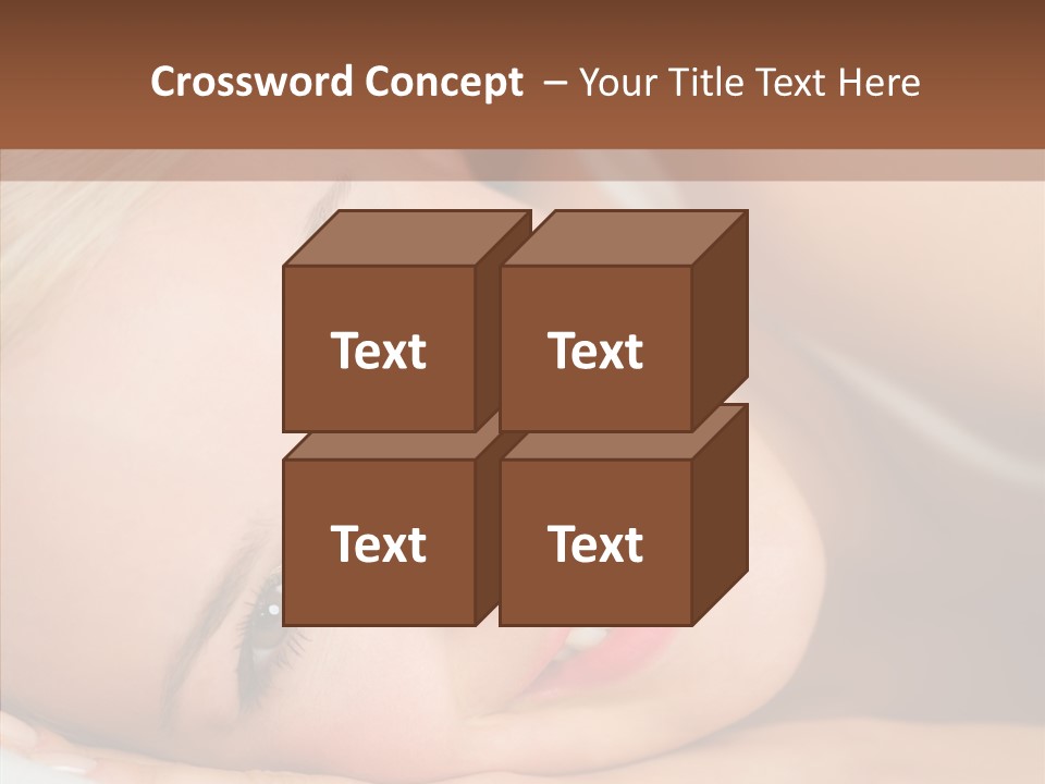 Sexy Happiness Blonde PowerPoint Template