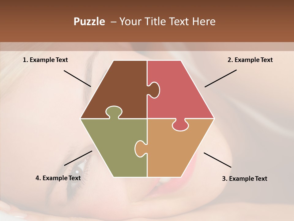 Sexy Happiness Blonde PowerPoint Template