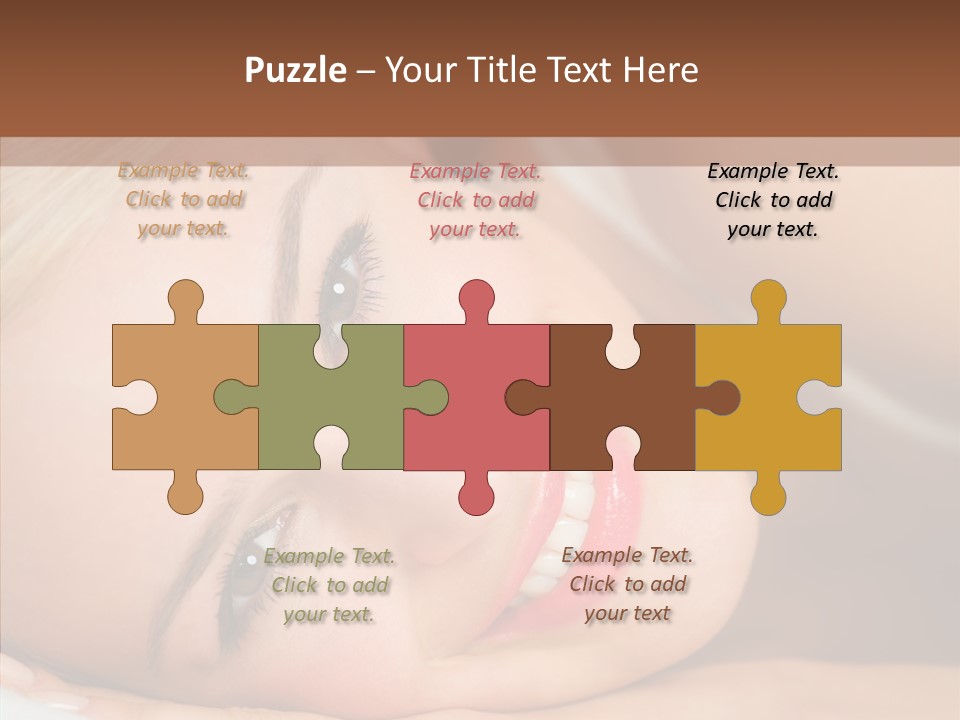 Sexy Happiness Blonde PowerPoint Template