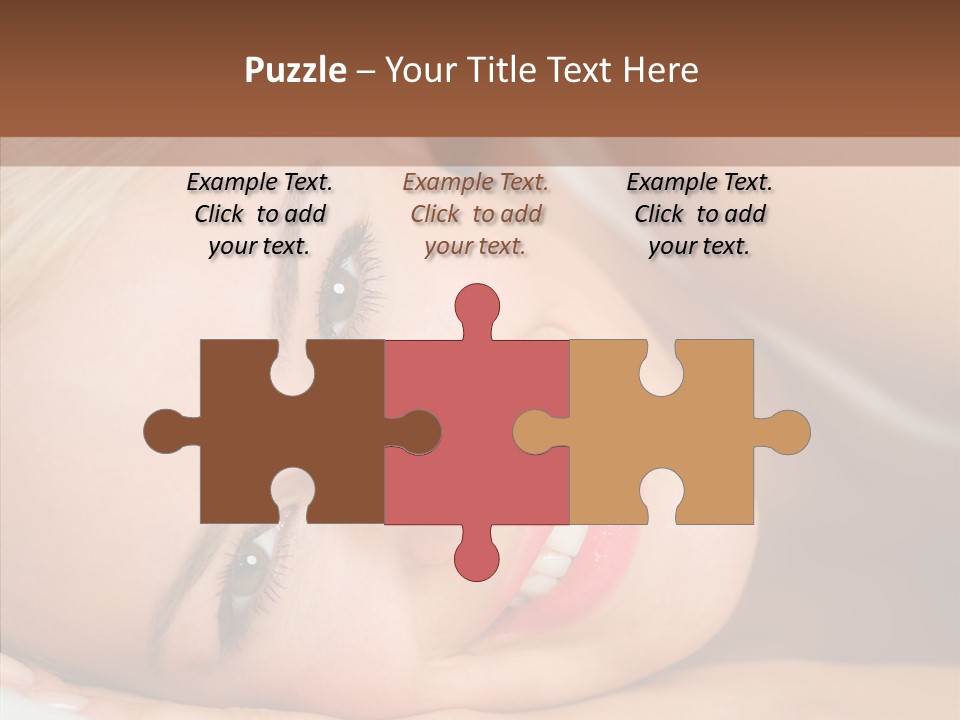 Sexy Happiness Blonde PowerPoint Template