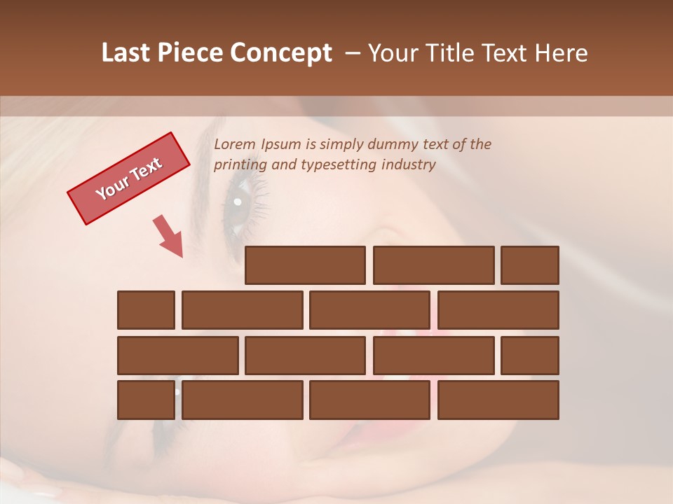 Sexy Happiness Blonde PowerPoint Template