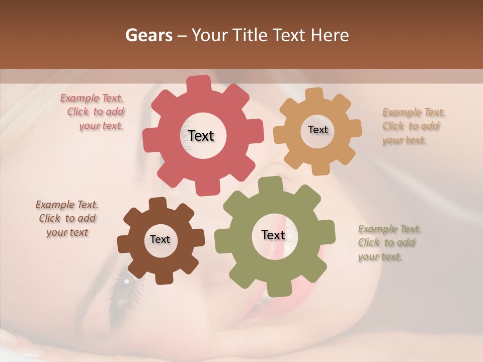 Sexy Happiness Blonde PowerPoint Template