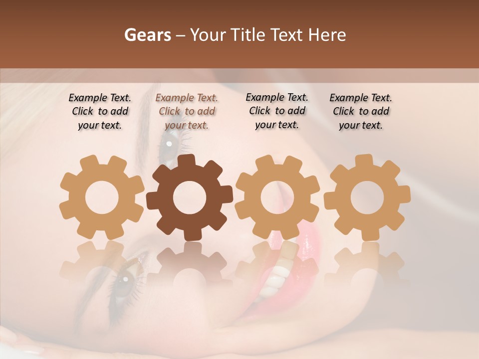 Sexy Happiness Blonde PowerPoint Template