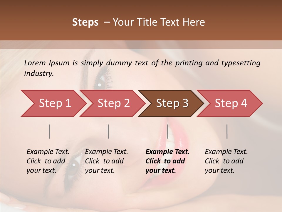 Sexy Happiness Blonde PowerPoint Template