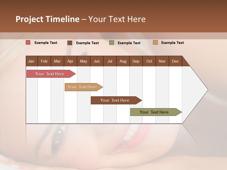 Sexy Happiness Blonde PowerPoint Template