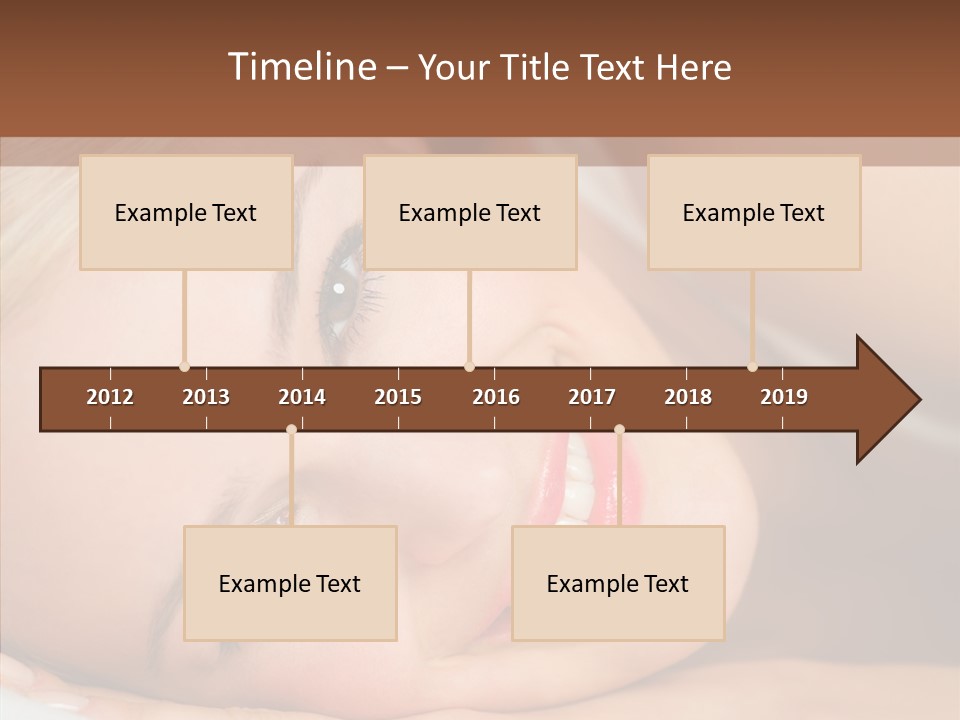 Sexy Happiness Blonde PowerPoint Template