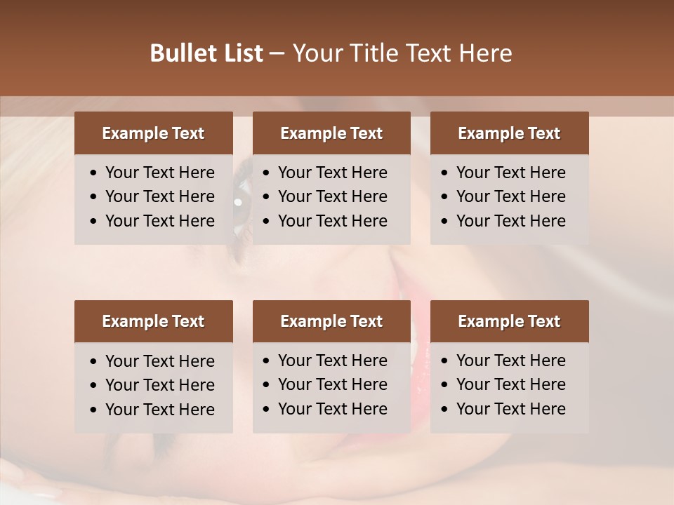 Sexy Happiness Blonde PowerPoint Template