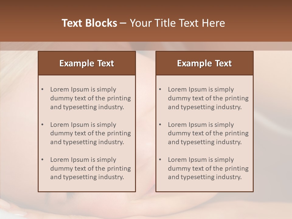 Sexy Happiness Blonde PowerPoint Template