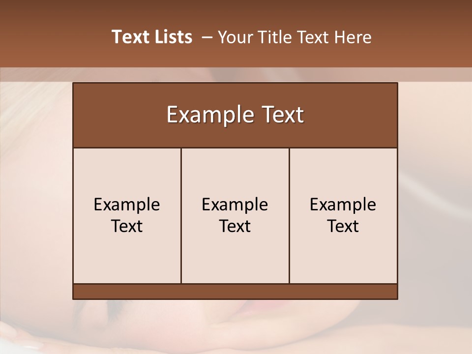 Sexy Happiness Blonde PowerPoint Template