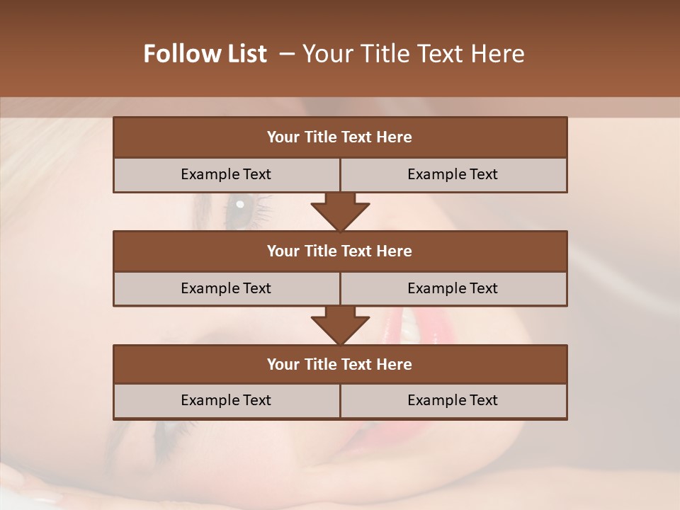 Sexy Happiness Blonde PowerPoint Template