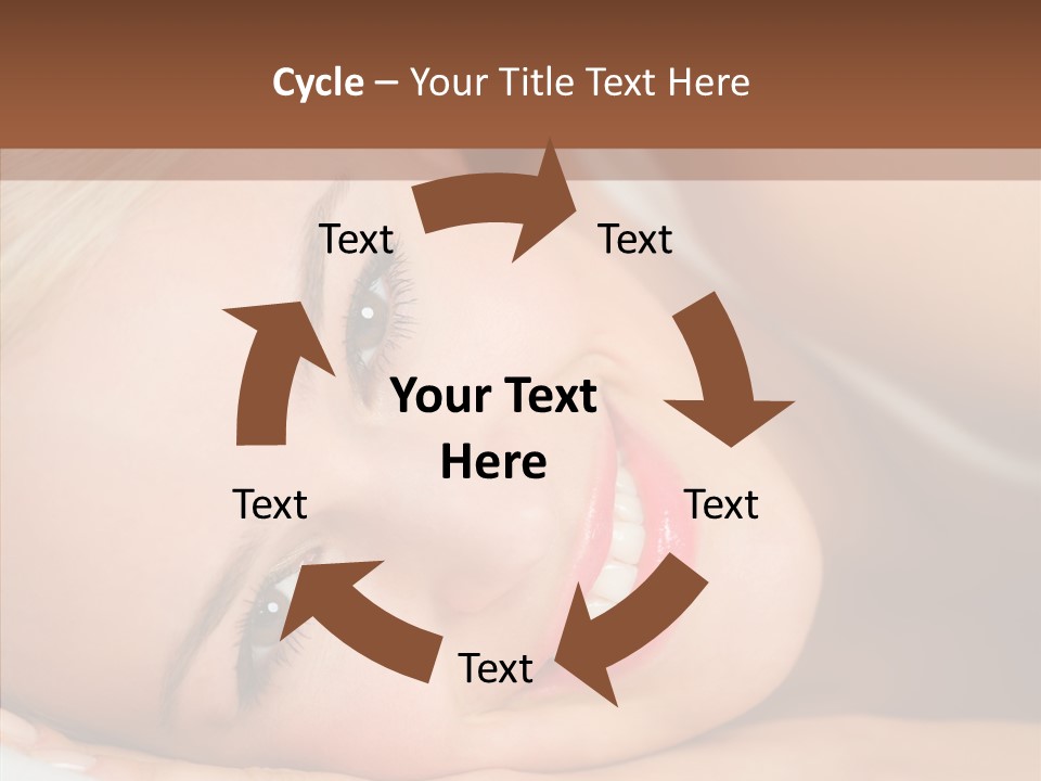 Sexy Happiness Blonde PowerPoint Template