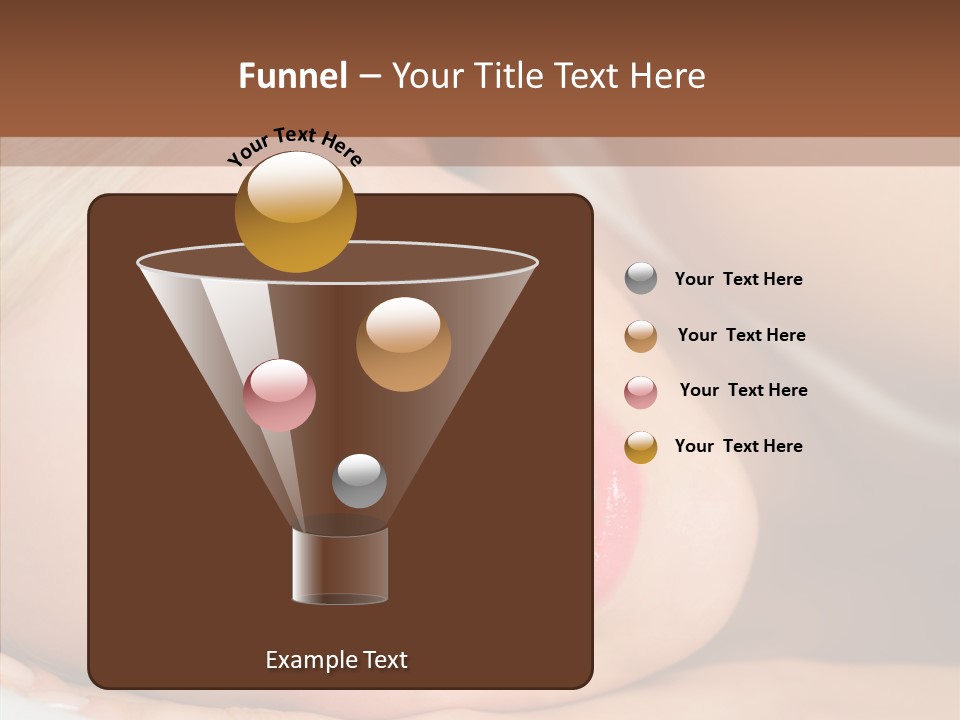 Sexy Happiness Blonde PowerPoint Template