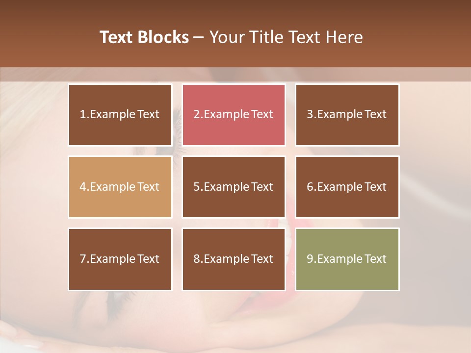 Sexy Happiness Blonde PowerPoint Template