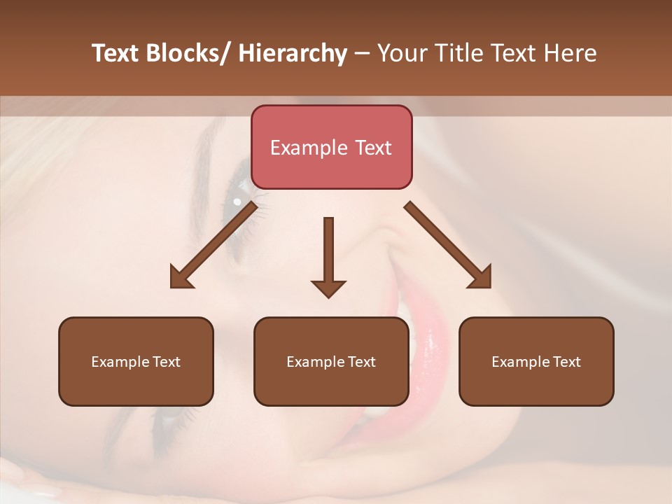 Sexy Happiness Blonde PowerPoint Template