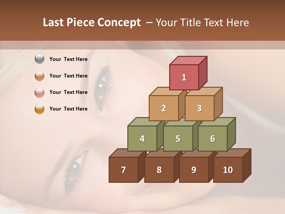 Sexy Happiness Blonde PowerPoint Template