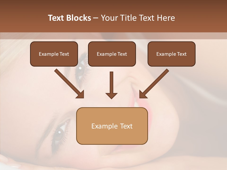 Sexy Happiness Blonde PowerPoint Template