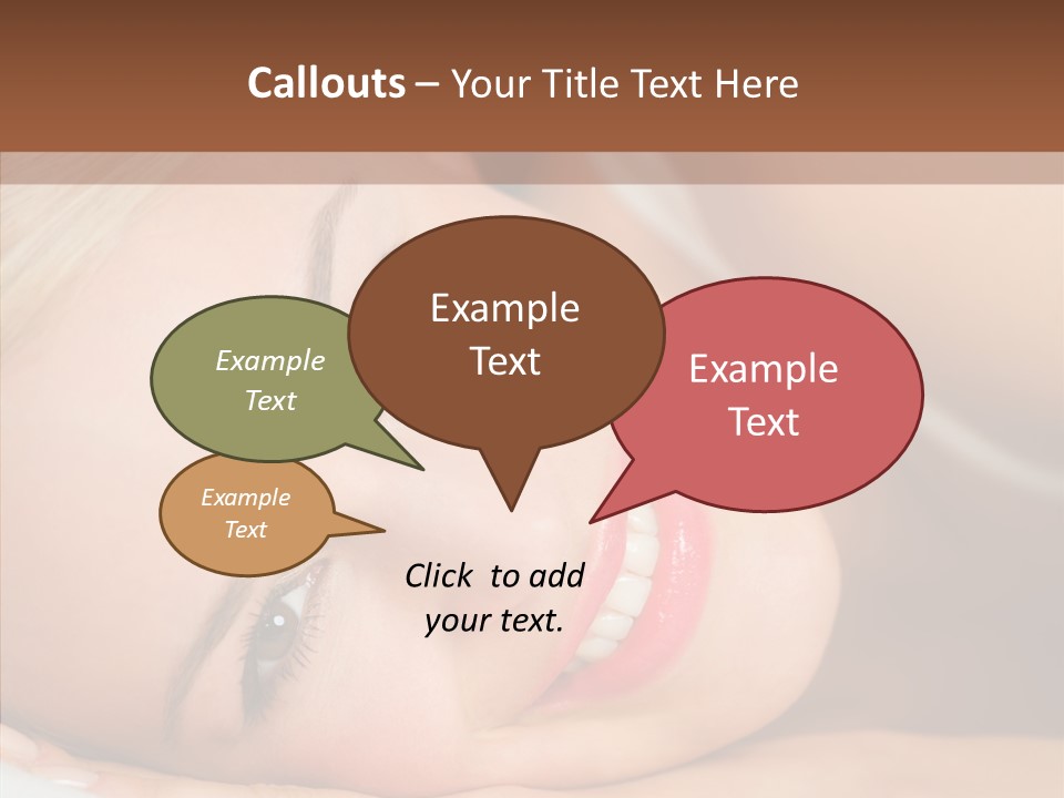 Sexy Happiness Blonde PowerPoint Template