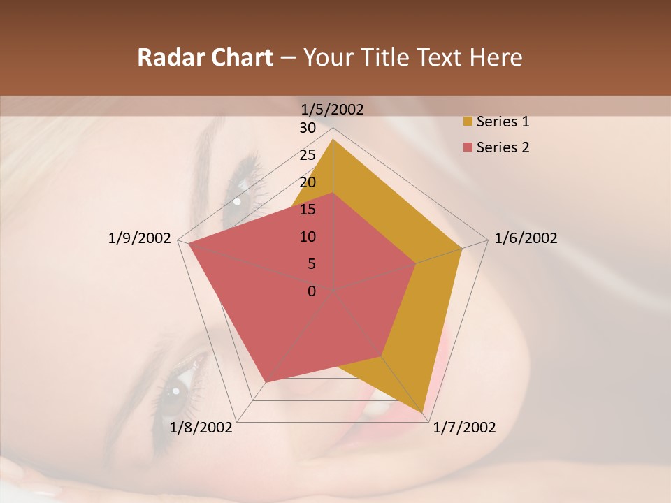 Sexy Happiness Blonde PowerPoint Template