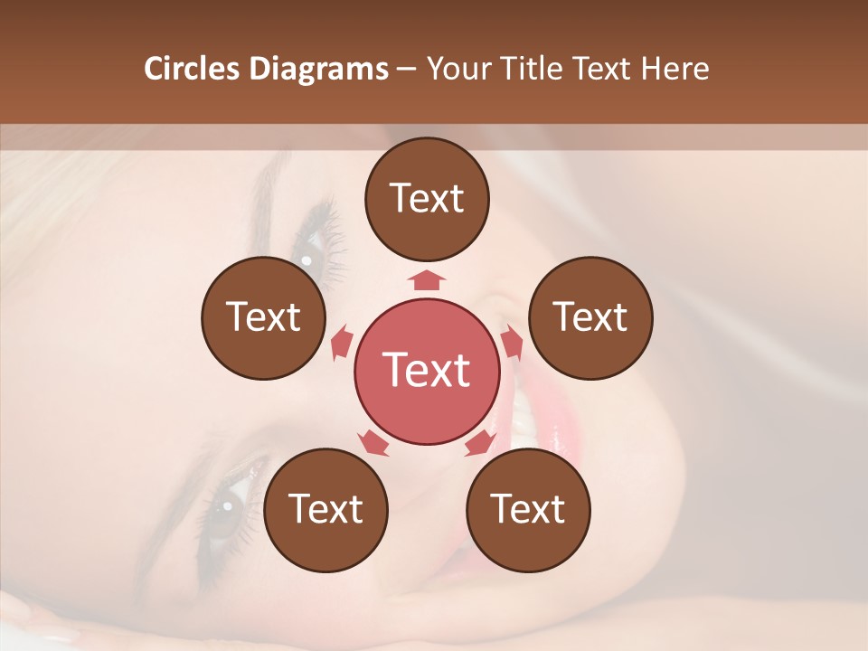 Sexy Happiness Blonde PowerPoint Template