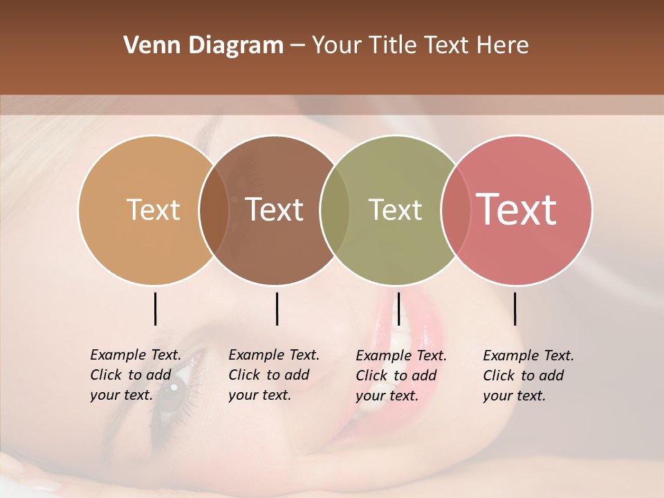 Sexy Happiness Blonde PowerPoint Template