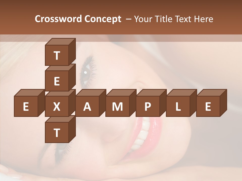 Sexy Happiness Blonde PowerPoint Template