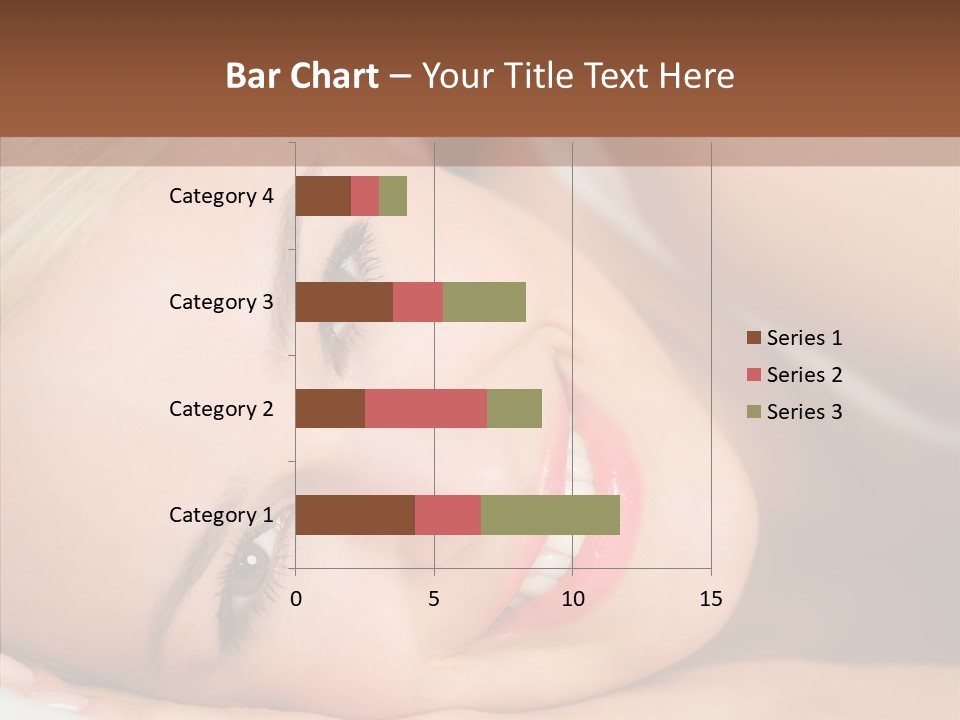 Sexy Happiness Blonde PowerPoint Template