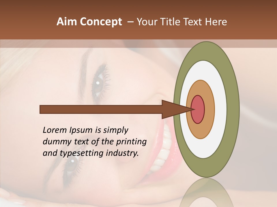 Sexy Happiness Blonde PowerPoint Template