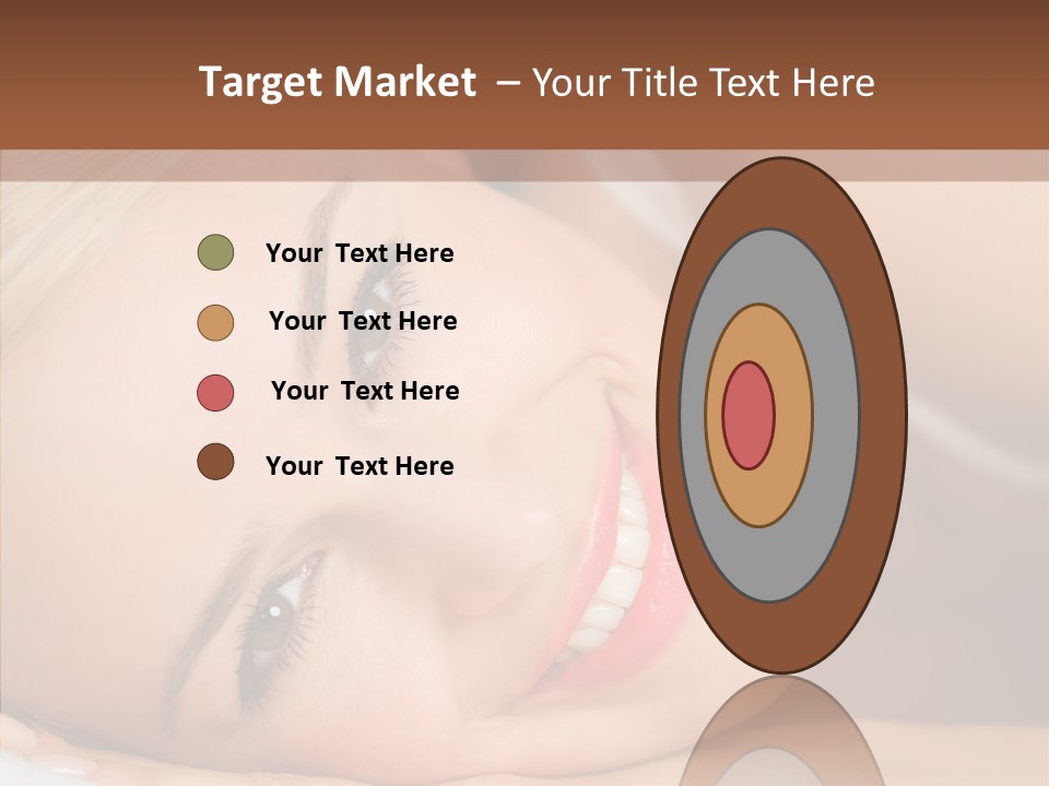 Sexy Happiness Blonde PowerPoint Template