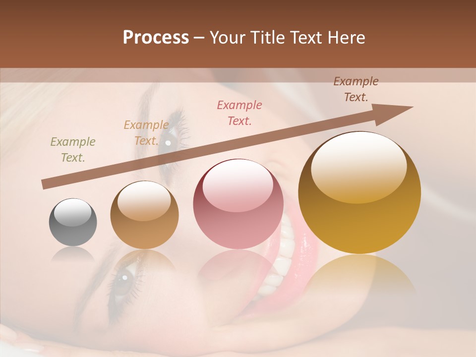 Sexy Happiness Blonde PowerPoint Template